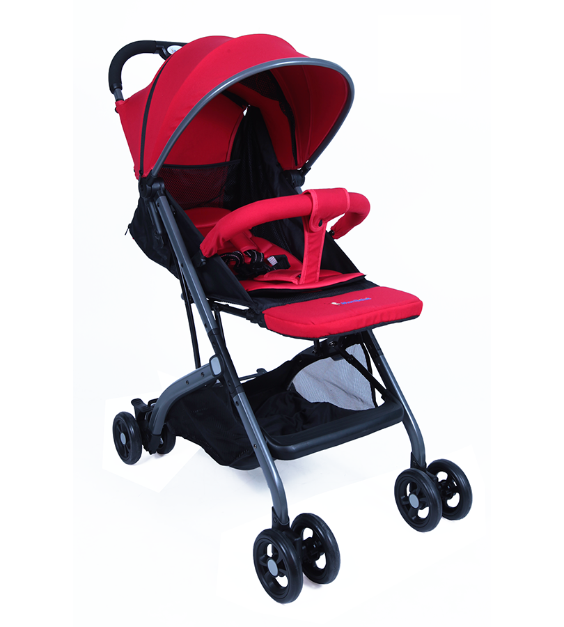 POUSSETTE VALISE ROUGE – MON BÉBÉ