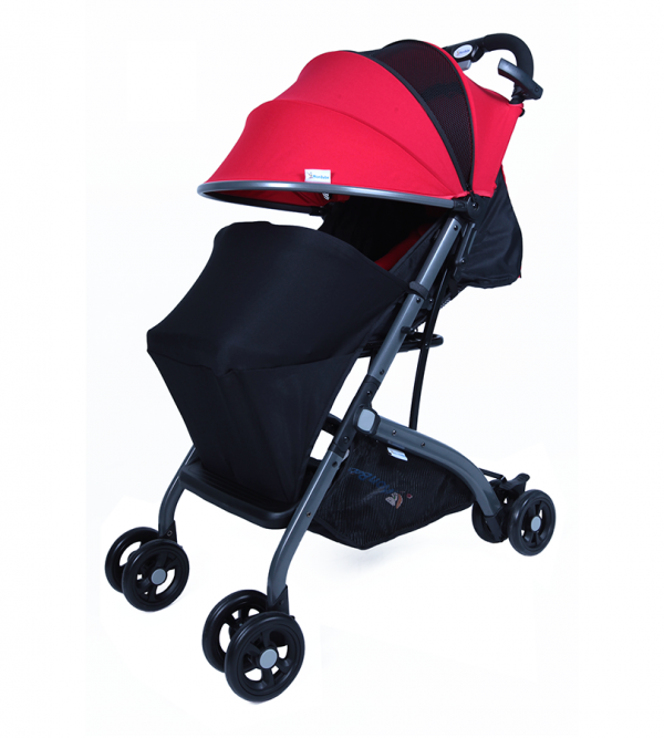 POUSSETTE VALISE ROUGE – MON BÉBÉ - Image 2