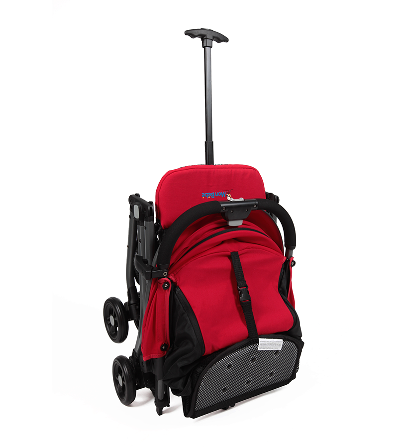 POUSSETTE VALISE ROUGE – MON BÉBÉ - Image 3