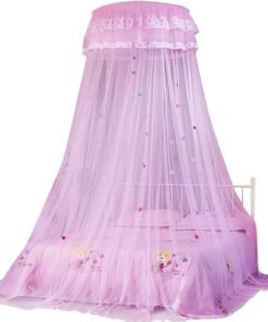 Moustiquaire Royale Circulaire de Plafond pour Lit de 3 Places