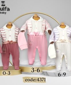 Baby Premium 3-Piece Romper Sets – Soft & Stylish Outfits for Newborns
